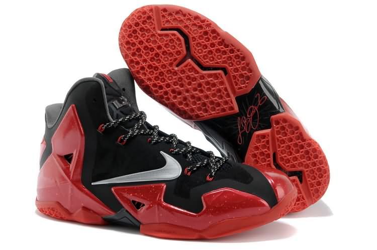 Fashion Nike LeBron 11 Black Red 100% Hight Quality